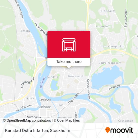Karlstad Östra Infarten map