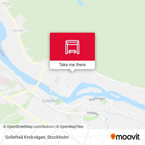 Sollefteå Krokvägen map