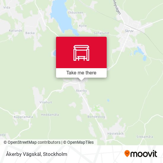 Åkerby Vägskäl map