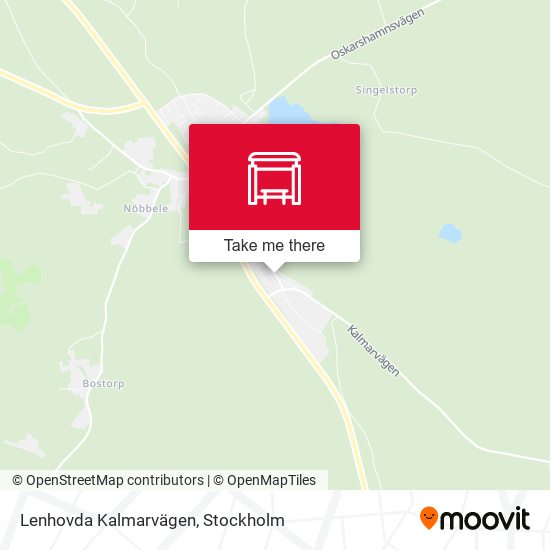 Lenhovda Kalmarvägen map