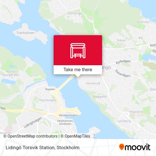 Lidingö Torsvik Station map
