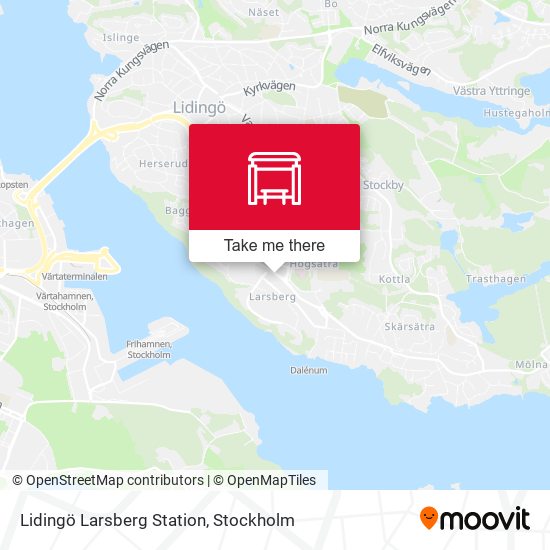 Lidingö Larsberg Station map