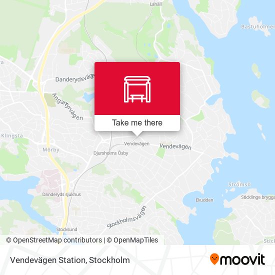 Vendevägen Station map