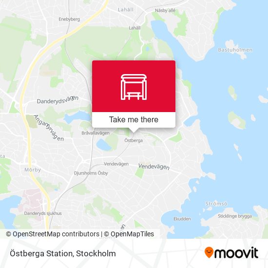 Östberga Station map