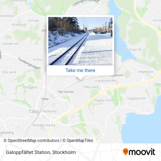 Galoppfältet Station map
