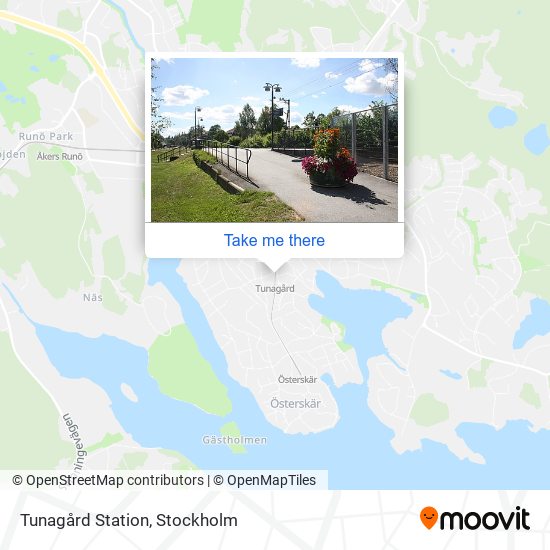 Tunagård Station map