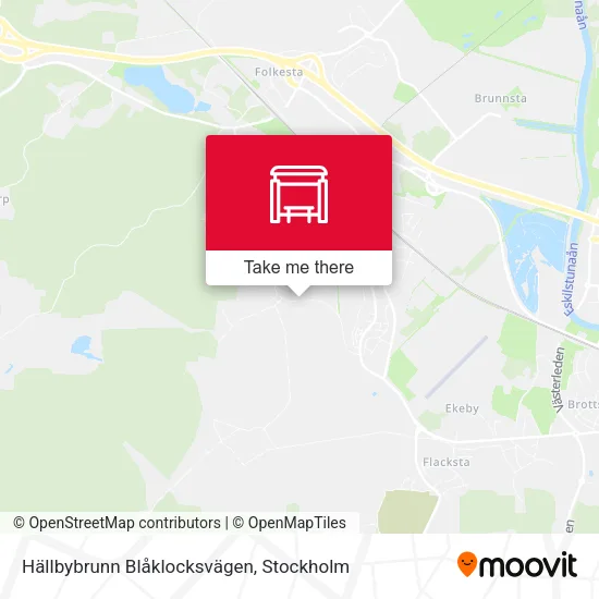 Hällbybrunn Blåklocksvägen map