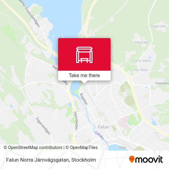 Falun Norra Järnvägsgatan map