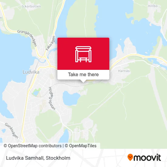 Ludvika Samhall map