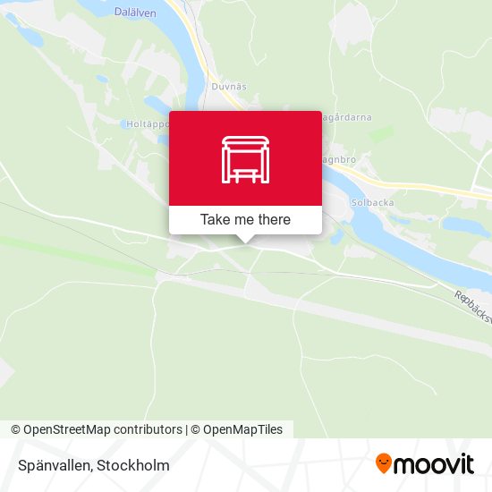 Spänvallen map