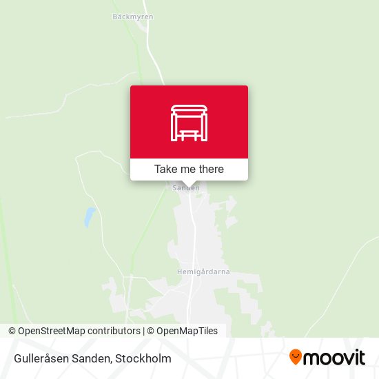 Gulleråsen Sanden map
