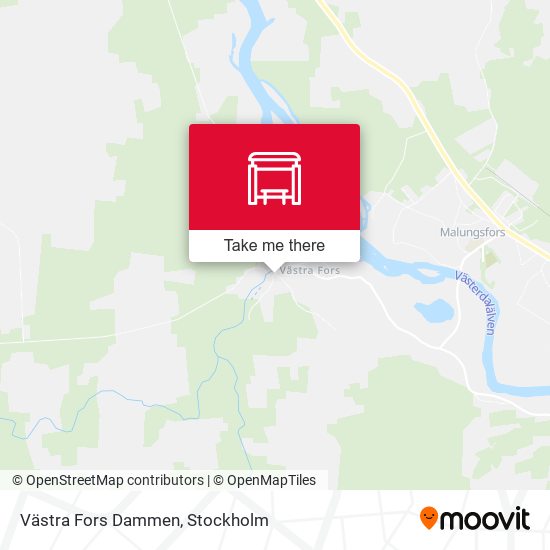 Västra Fors Dammen map