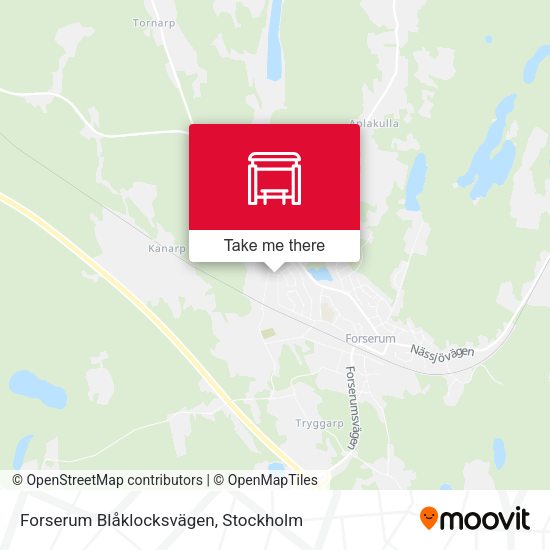 Forserum Blåklocksvägen map