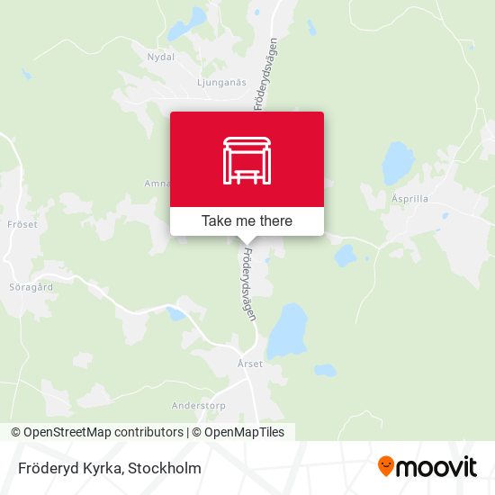 Fröderyd Kyrka map