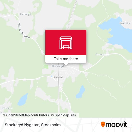 Stockaryd Nygatan map