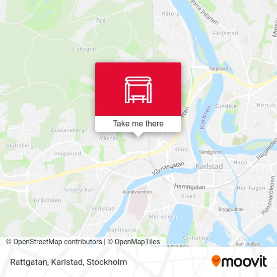 Rattgatan, Karlstad map