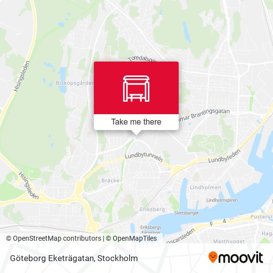 Göteborg Eketrägatan map