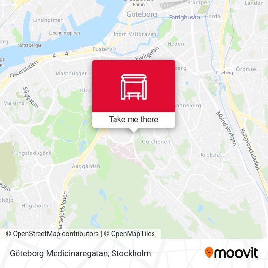 Göteborg Medicinaregatan map