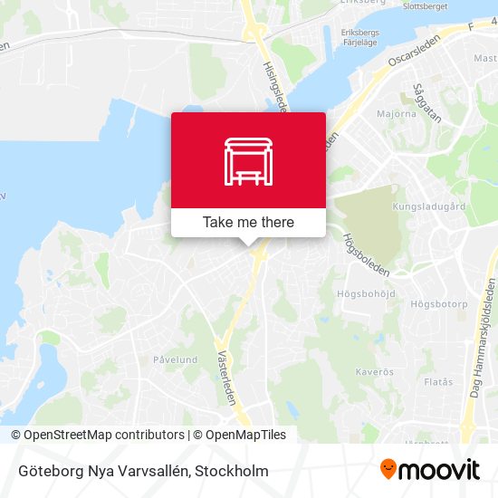 Göteborg Nya Varvsallén map