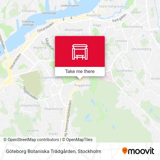 Göteborg Botaniska Trädgården map