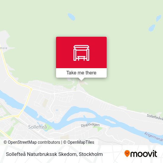 Sollefteå Naturbrukssk Skedom map