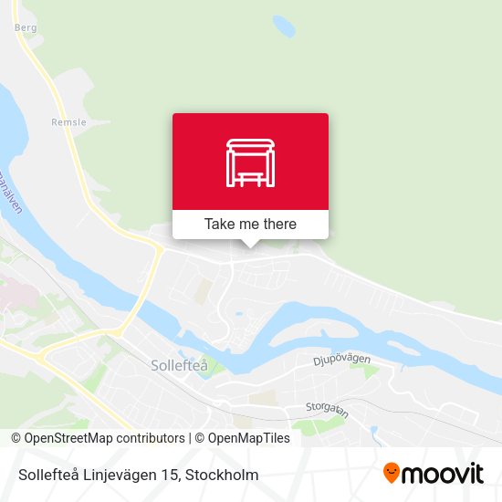 Sollefteå Linjevägen 15 map