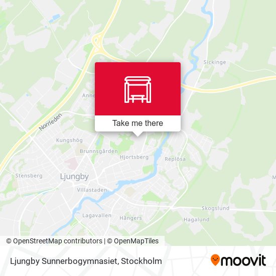 Ljungby Sunnerbogymnasiet map