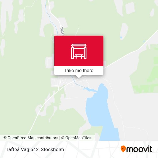 Täfteå Väg 642 map