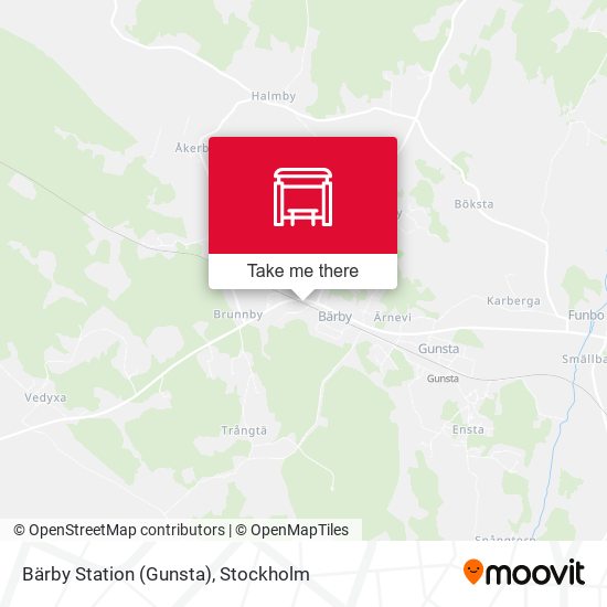 Bärby Station (Gunsta) map