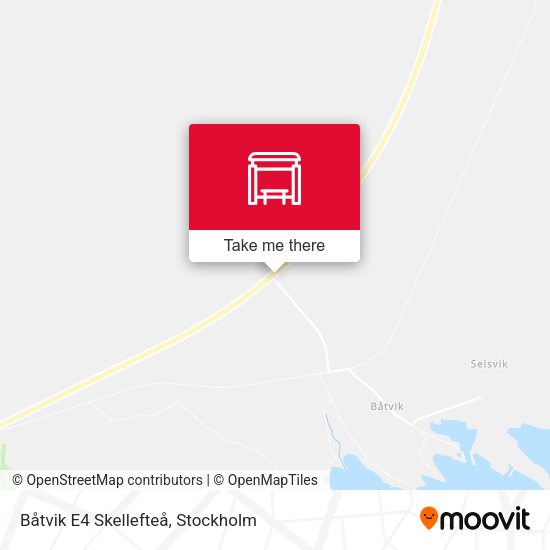 Båtvik E4 Skellefteå map