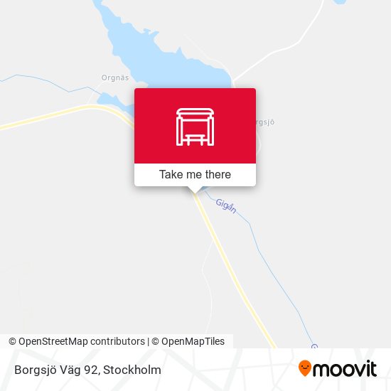 Borgsjö Väg 92 map