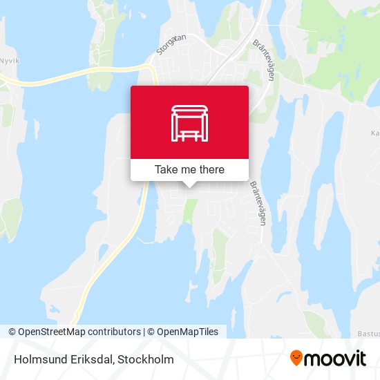 Holmsund Eriksdal map