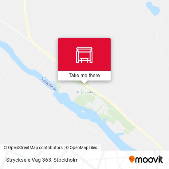 Strycksele Väg 363 map