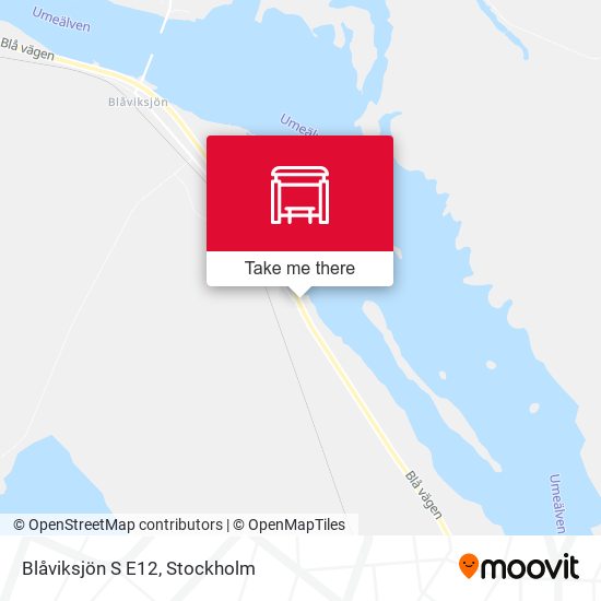 Blåviksjön S E12 map