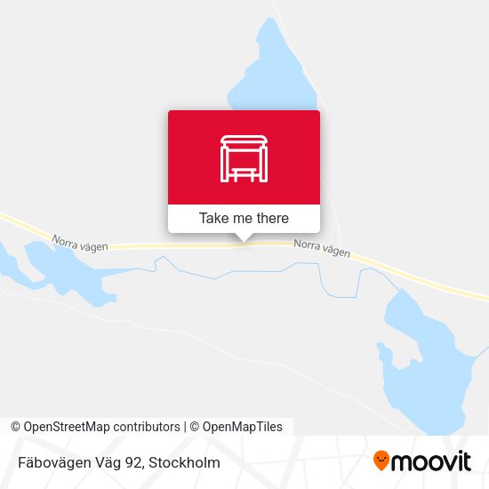 Fäbovägen Väg 92 map