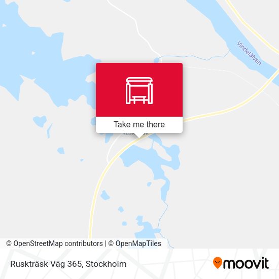 Ruskträsk Väg 365 map