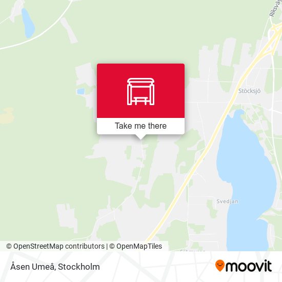 Åsen Umeå map