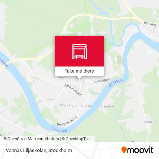 Vännäs Liljaskolan map