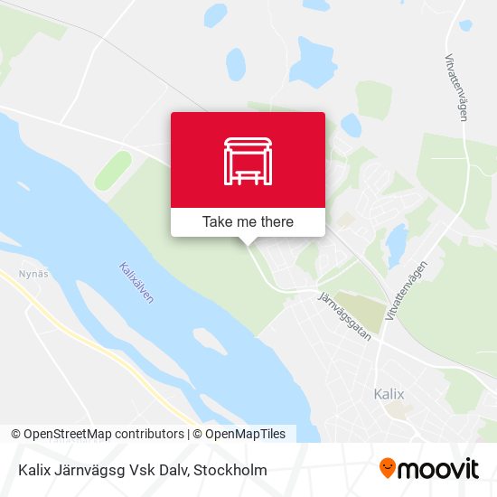 Kalix Järnvägsg Vsk Dalv map