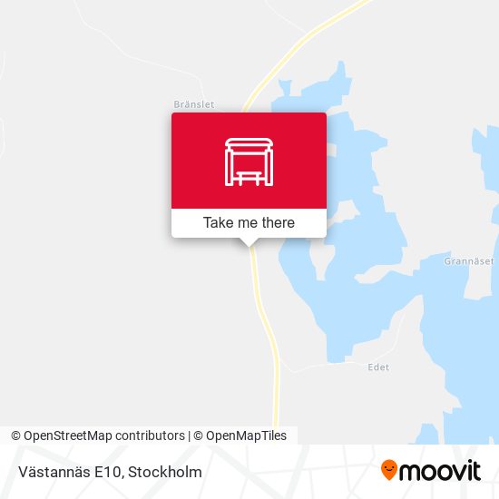 Västannäs E10 map
