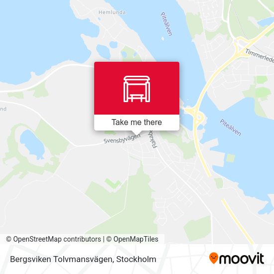 Bergsviken Tolvmansvägen map