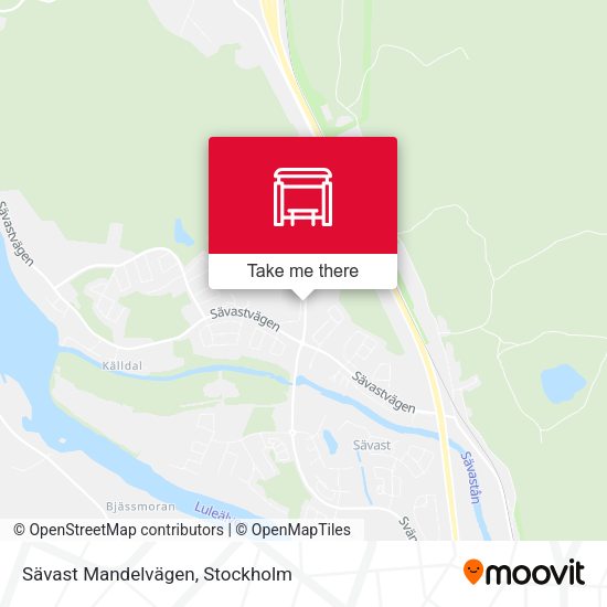 Sävast Mandelvägen map