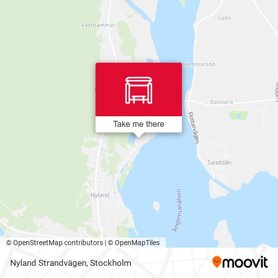 Nyland Strandvägen map