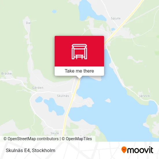 Skulnäs E4 map
