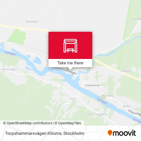Torpshammarsvägen Klöstre map