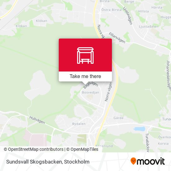 Sundsvall Skogsbacken map