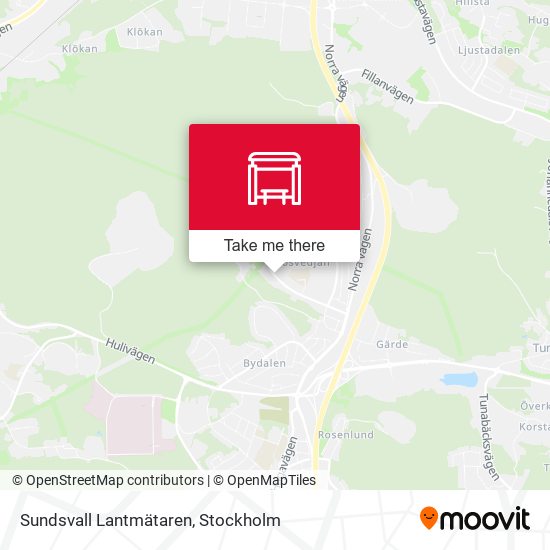 Sundsvall Lantmätaren map
