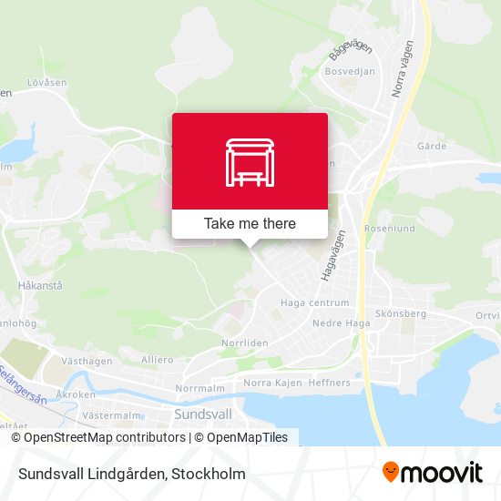 Sundsvall Lindgården map