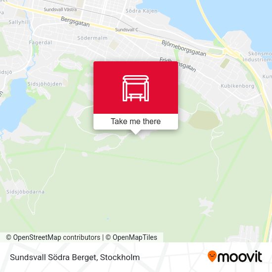 Sundsvall Södra Berget map