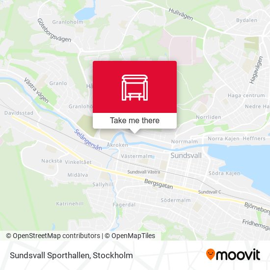 Sundsvall Sporthallen map